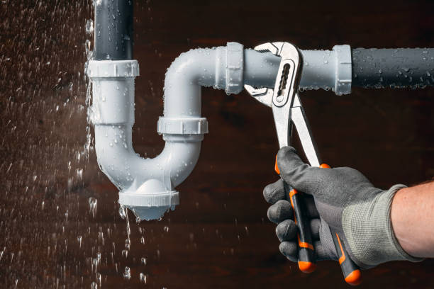Professional Pipe Repair technician working in Farmland, IN